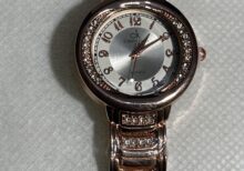 Rose Gold Crystal Accent Women’s Watch